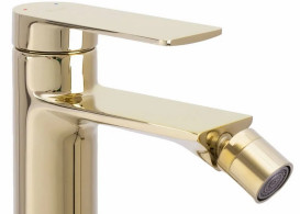 Смеситель для биде Rea Storm однорычажный золотой REA-B9982