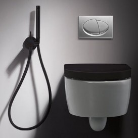 Змішувач для біде Tres Max з гігієнічним душем чорний матовий 134123NM