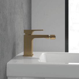 Смеситель для биде Villeroy & Boch Architectura Square однорычажный матовое золото TVB12500100076