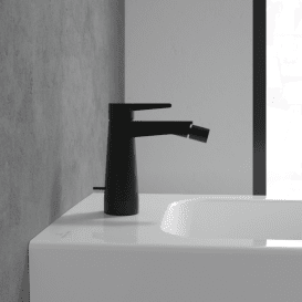 Смеситель для биде Villeroy & Boch Conum с донным клапаном матовый черный TVB127001000K5