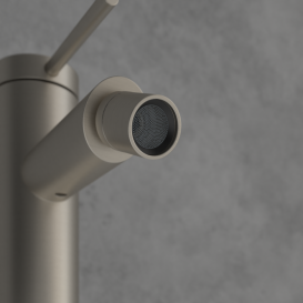 Смеситель для биде Villeroy & Boch Loop & Friends с донным клапаном матовый никель TVB10620115364