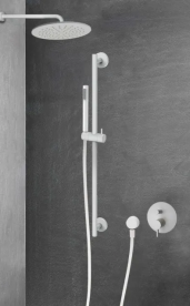 Смеситель для душа белый матовый Paffoni Light LIG 015 BO