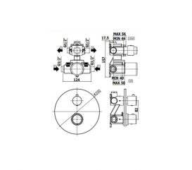 Змішувач для душу білий матовий Paffoni Light LIG 019 BO