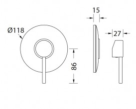 Смеситель для душа Eurorama Net скрытого монтажа хром PE145055C