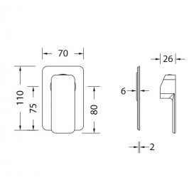 Смеситель для душа Eurorama Tono скрытого монтажа хром PE144055C