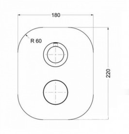 Термостат для душа Eurorama Wellness скрытого монтажа хром PE750033AC