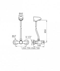Змішувач для душа GRB Community змішувач хром 938500