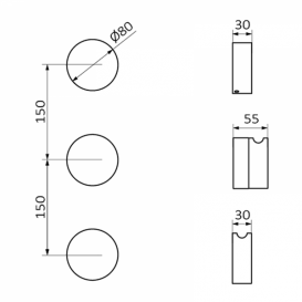 Смеситель для душа GRB in Cool термостатический 2/3 скрытого монтажа хром 90105000