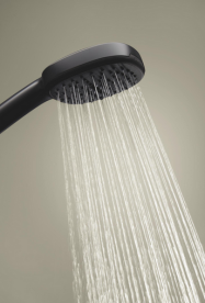 Смеситель для душа Grohe Cubeo с душевым гарнитуром черный матовый 1018252430