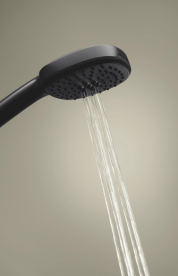 Смеситель для душа Grohe Cubeo с душевым гарнитуром черный матовый 1018252430