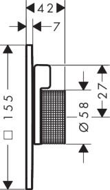 Смеситель для душа Hansgrohe Axor Citterio C встраиваемый 1 потребитель хром 49651000