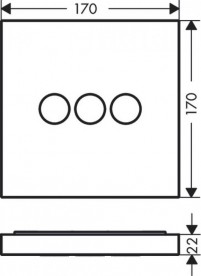 Смеситель для душа Hansgrohe Axor ShowerSelect 3 потребителя чёрный 36717350