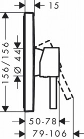 Смеситель для душа Hansgrohe Finoris скрытого монтажа однорычажный белый матовый 76615700
