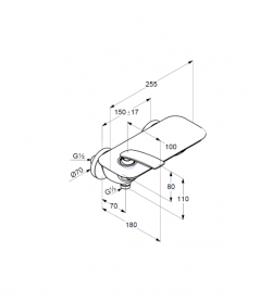 Смеситель для душа Kludi Balance однорычажный черный матовый/хром 527108775