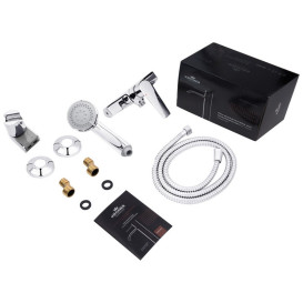 Змішувач для душу Kroner KRP Eifel-C050 з душовим гарнітуром хром CV023610