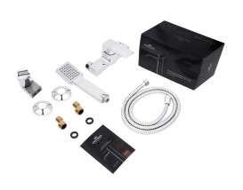 Змішувач для душу Kroner KRP Harz-C050 з душовим гарнітуром хром CV023611