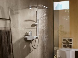 Смеситель для душа настенный двухвентильный с термостатом Hansgrohe ShowerTablet хром 13108000