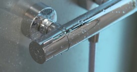 Змішувач для душу двовентильний настінний з термостатом Hansgrohe Ecostat 1001 CL хром 13211000