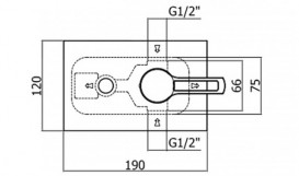 Смеситель для душа  скрытый (встраиваемый) Paffoni Ringo хром RIN BOX015 CR