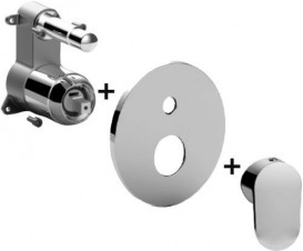 Змішувач для душа прихований (вбудований) Paffoni Candy хром CA BOX015 CR