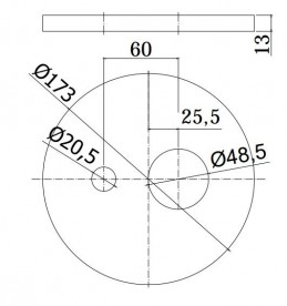 Змішувач для душа прихований (вбудований) Paffoni Candy хром CA BOX015 CR