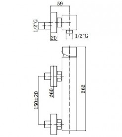 Змішувач для душу одноважільний Paffoni Effe хром EF 168 CR