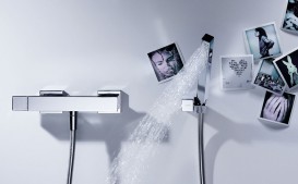 Смеситель для душа однорычажный Tres Cuadro Tres с ручным душем хром 107167