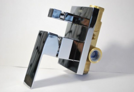 Змішувач для душу одноважільний Tres Cuadro Tres вбудований на 2 споживача хром 106180