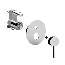 Смеситель для душа Paffoni Stick встраиваемый однорычажный 2 потребителя хром SKBOX015CR