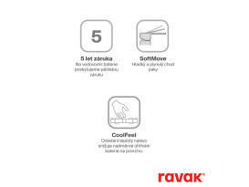 Смеситель для душа Ravak Chrome II с душевым гарнитуром хром глянцевый X07S121