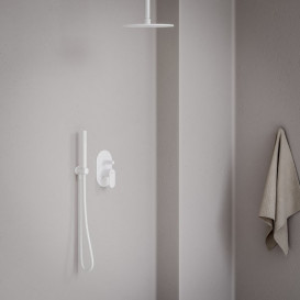 Змішувач для душу Ravak Eleganta вбудований одноважільний білий матовий X070261