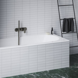 Змішувач для душу Ravak Eleganta на 2 споживача з душовим набором графіт матовий  X070337