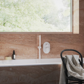 Змішувач для душу Ravak Eleganta одноважільний на 2 споживачі білий матовий X070264