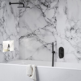 Смеситель для душа Ravak Eleganta встраиваемый на 3 потребителя черный матовый X070297