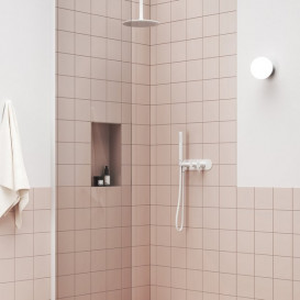 Змішувач для душу Ravak Espirit на 2 споживача з душовим набором білий матовий X070250