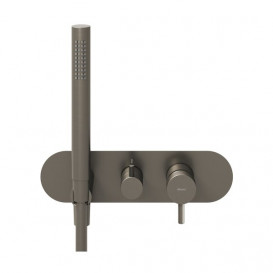 Змішувач для душу Ravak Espirit на 2 споживача з душовим набором графіт матовий X070324