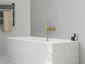 Смеситель для душа Ravak Espirit на 2 потребителя с душевым набором золото матовое X070611