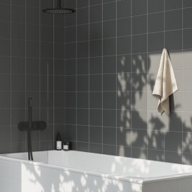 Смеситель для душа Ravak Espirit на 3 потребителя с душевым набором черный матовый X070282