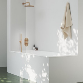 Смеситель для душа Ravak Espirit встраиваемый 3 потребителя розовое золото матовое X070357