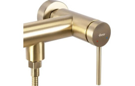Змішувач для душу Rea Foss із душовим гарнітуром матове золото REA-B5113