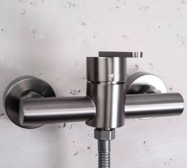 Смеситель для душа Rea Ontario с душевым гарнитуром графит REA-B5503