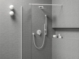 Смеситель для душа скрытого монтажа Ravak Spring 065.00 белый матовый X070574