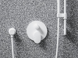 Смеситель для душа скрытого монтажа Ravak Spring 065.00 белый матовый X070574