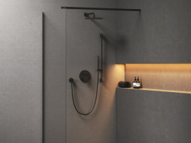 Смеситель для душа скрытого монтажа Ravak Spring 065.00 черный матовый X070552