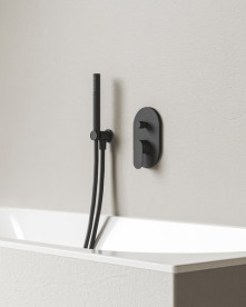 Смеситель для душа скрытого монтажа Ravak Chrome II черный X070466