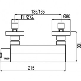 Смеситель для душа Tres Lex-tres однорычажный с душевой лейкой хром 181468
