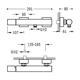 Змішувач для душу Tres Project colors одноважільний з ручним душем білий матовий 21116701BM