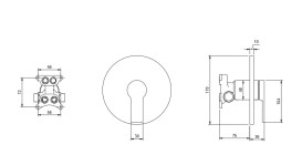 Смеситель для душа Villeroy & Boch Architectura встраиваемый хром TVS10335200061