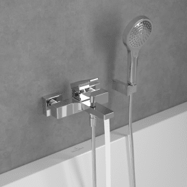Смеситель для ванной Villeroy & Boch Architectura Square однорычажный хром TVT12500100061