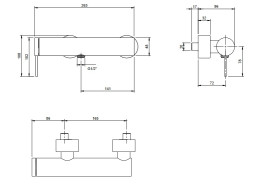Смеситель для душа Villeroy & Boch Loop & Friends однорычажный матовый никель TVS10630115364
